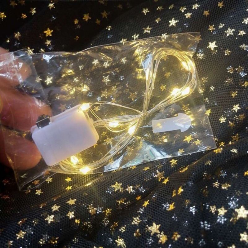 Đèn led đom đóm dài 1m kèm sẵn pin
