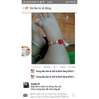 Vòng dâu tằm + đá mệnh + bạc