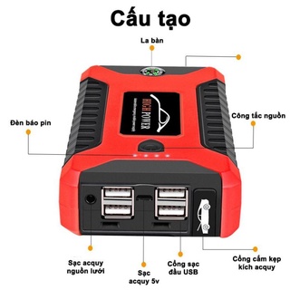 Kích nổ ô tô high power 69800mah