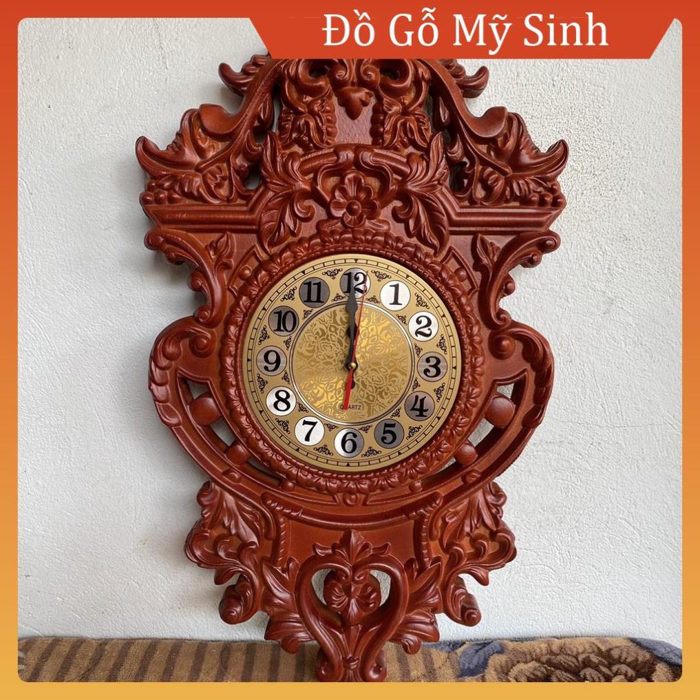 Tranh đồng hồ hoa lan đồ gỗ mỹ nghệ hương đỏ mini cao cấp, Tranh đồ gỗ nội thất gia đình. TH SHOP