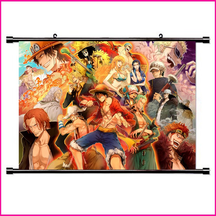 Poster vải anime One piece 60x40 tranh vải