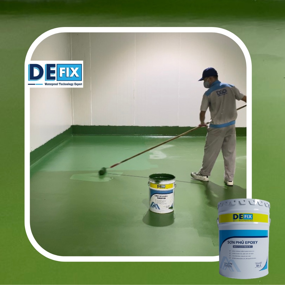 Sơn phủ sàn công nghiệp EPOXY , sơn sàn bê tông, sàn nhà xưởng #4Lít
