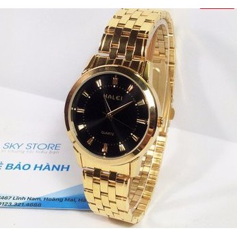 Đồng hồ nam,đồng hồ kim đeo tay nam Halei dây xích màu vàng(có size nữ)-daihuong93 | BigBuy360 - bigbuy360.vn