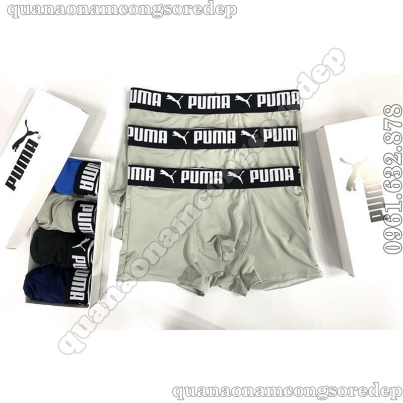 [hộp 5 quần sịp PM } sịp đùi nam thun lanh. đùi nam boxer. co giãn thoáng khí, không nhăn, không xù,