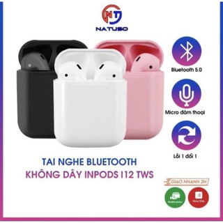 Tai nghe Bluetooth không dây Inpods i12 TWS điều khiển cảm biến âm thanh HIFI cho Android iOS