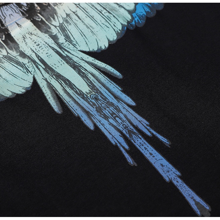 Áo thun cotton MARCELO BURLON in họa tiết thời trang cho nam và nữ