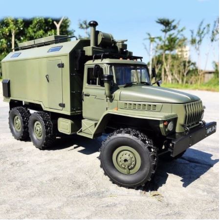 Xe tải quân sự Mỹ WPL B36 mô hình đồ chơi RC xe ô tô điều khiển từ xa B-36 chiến đấu 3 cầu mở được cửa, thùng xe B 36