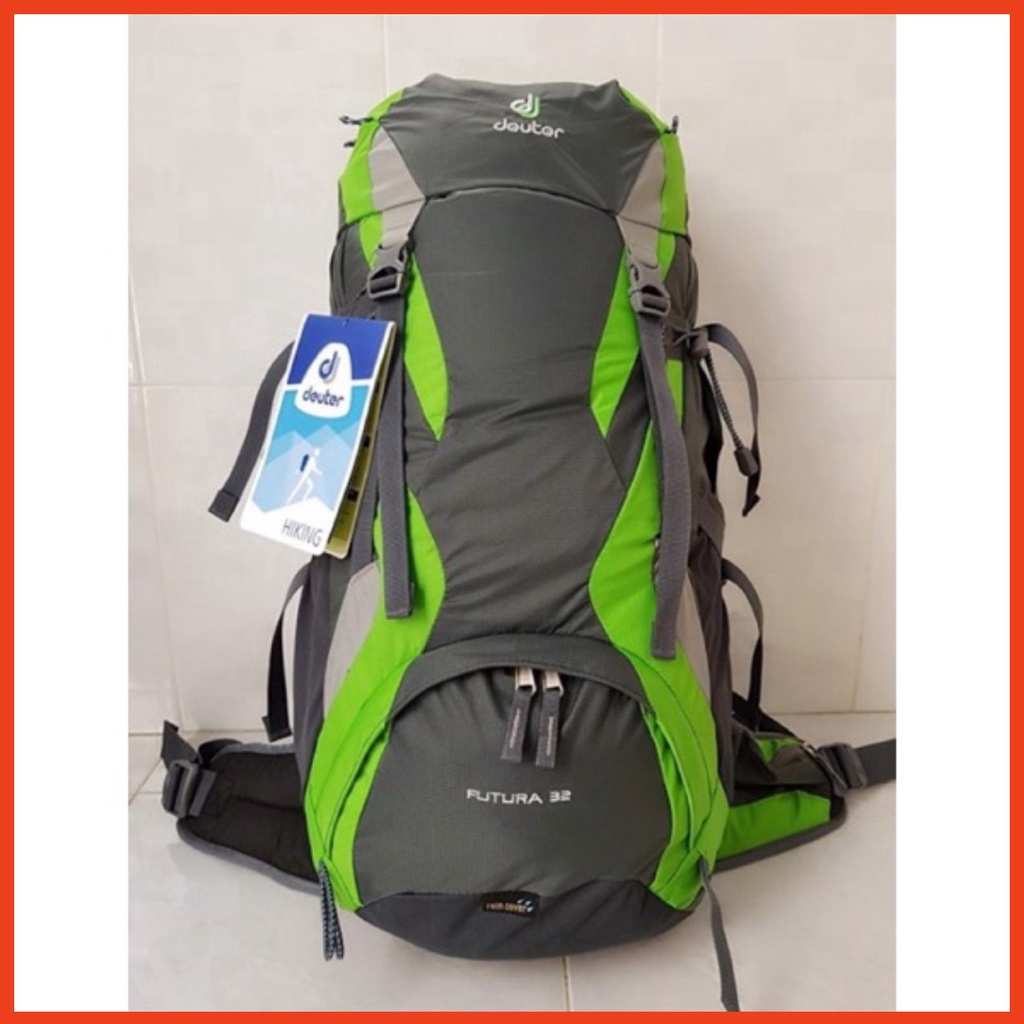 Balo du lịch nam nữ Deuter Futura 32 - balo phượt - balo trekking hiking⚡️ HÀNG XUẤT DƯ XỊN⚡️có áo mưa kèm theo