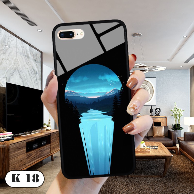Ốp lưng kính 3D cao cấp iPhone 7/ 8 Plus
