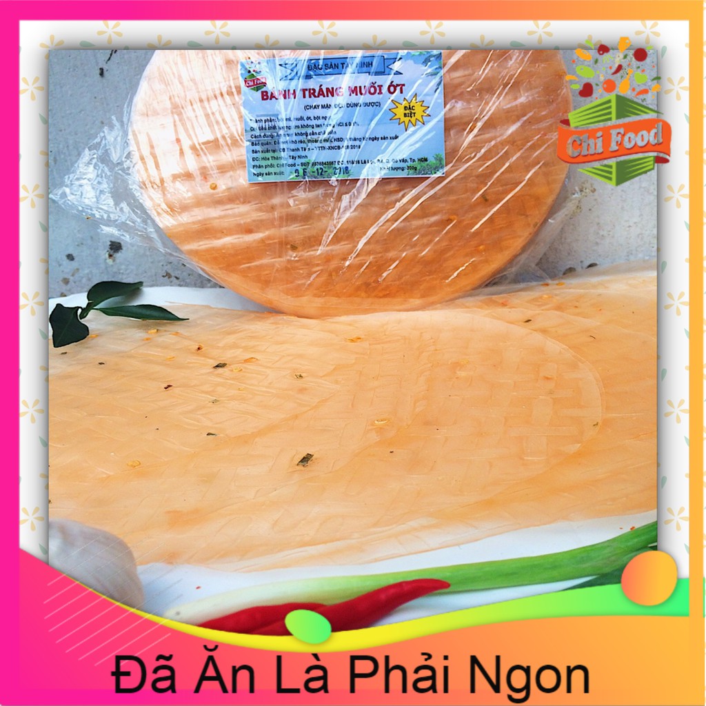 Combo 1KG Bánh Tráng Muối Ớt Tây Ninh! Bánh Tráng Đỏ Ăn Chay Được