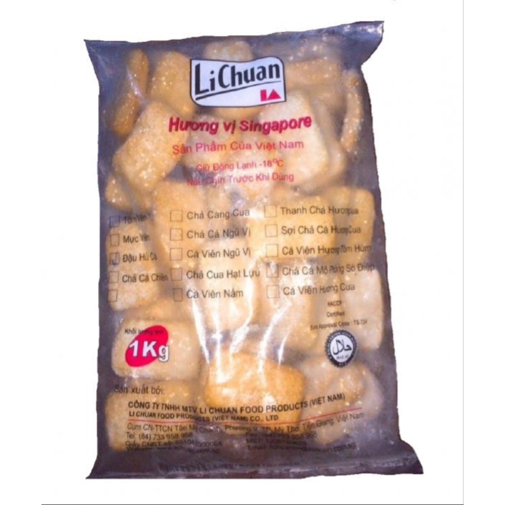 Đậu hủ cá Lichuan, túi 500g