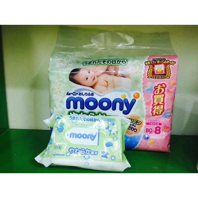 Combo 3 gói giấy ướt moony Nhật Bản