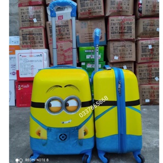 VALI KÉO MINION 18INCH IN 2 MẶT CHO BÉ YÊU