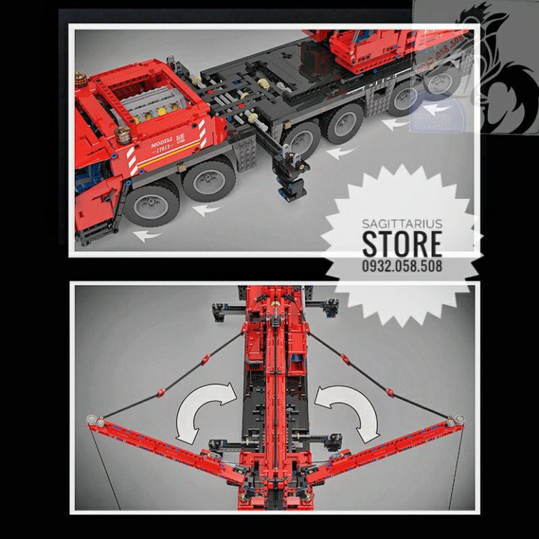 Lego Mouldking 17013 Lắp Ráp Xe Cần Cẩu