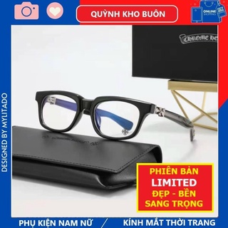Kính mát nam nữ Hàng Hiệu Chrome Heart vuông xuất xịn , gọng chân cốt kim loại bền đẹp