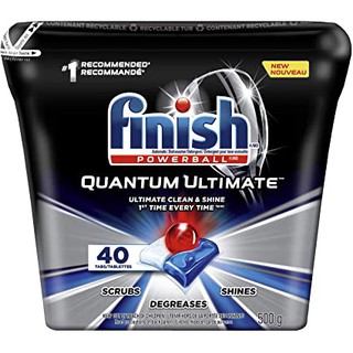 Viên rửa bát finish Quantum Ultimate 40 viên hương chanh