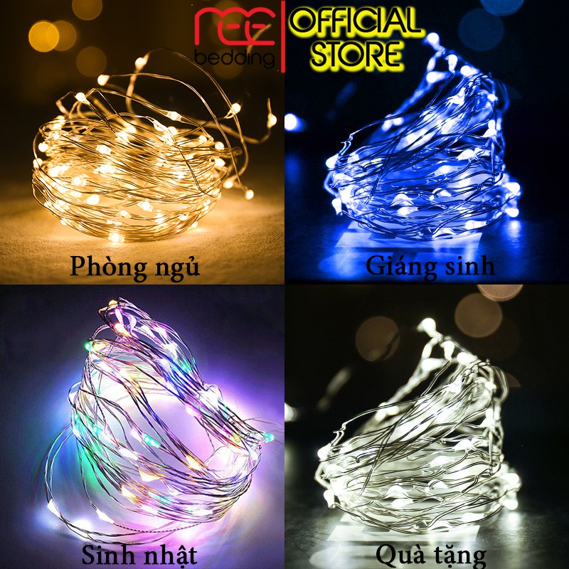 Dây đèn led trang trí REE Bedding fairy light đom đóm 4 màu thả trần phòng ngủ dùng pin AA DL19