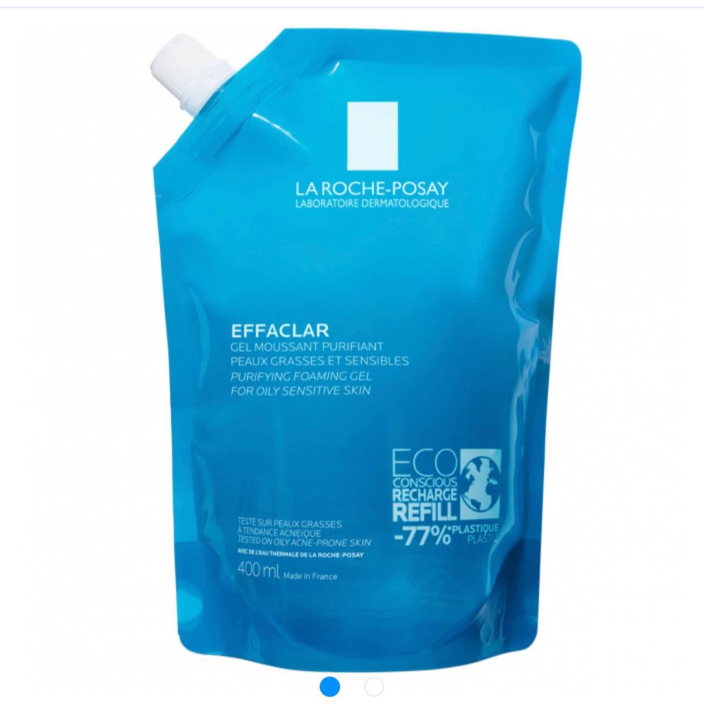 Túi sữa rửa mặt La roche Posay Effaclar Purifying Foaming Gel  Laroche Posay, sữa rửa mặt cho da dầu mụn, nhạy cảm 400m | BigBuy360 - bigbuy360.vn