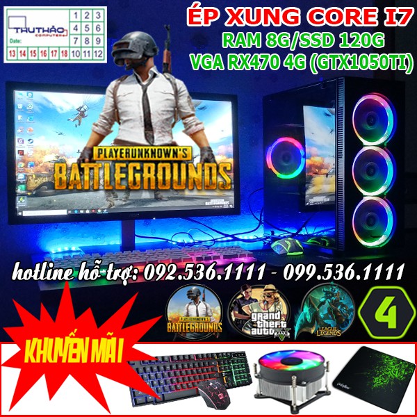 BỘ MÁY TÍNH BÀN CHƠI GAME LED 8G PUBG, PUBG MOBI, FIFA 4 | WebRaoVat - webraovat.net.vn