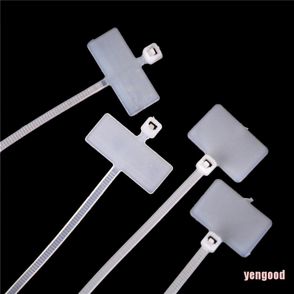 Bộ 100 sợi dây buộc cáp có thẻ đánh dấu RJ45 RJ12 chuyên nghiệp