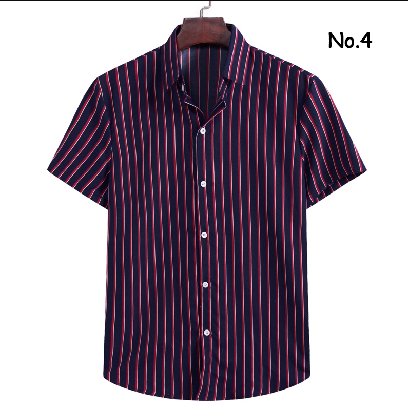 Áo Sơ Mi Tay Ngắn Kẻ Sọc Thời Trang Cho Nam | BigBuy360 - bigbuy360.vn