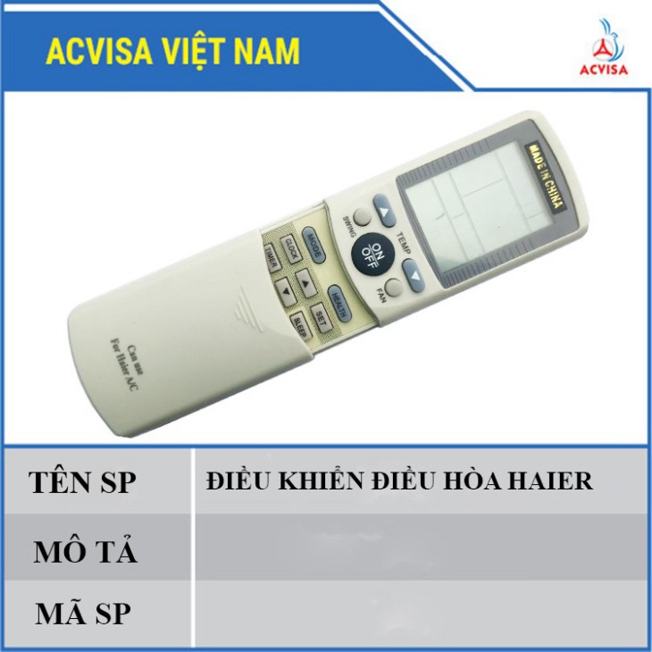 Điều Khiển Máy Lạnh Haier (Giá tốt cho thợ)