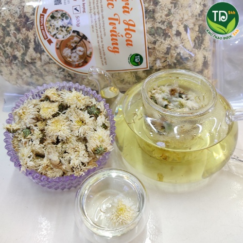 [Hàng Loại 1] Trà Hoa Cúc Trắng (Bạch Cúc) dùng pha trà, an thần, ngủ ngon, ổn định huyết áp, thanh nhiệt, giải độc