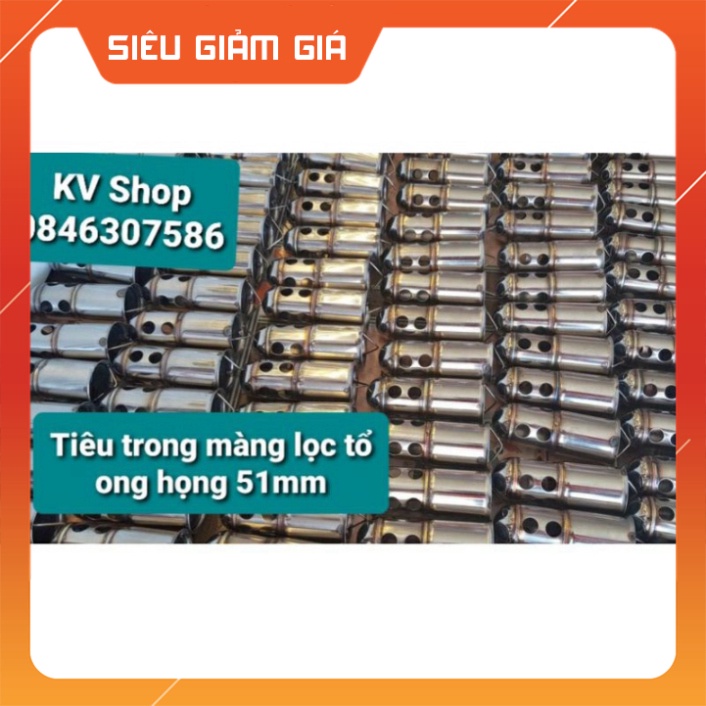 Sỉ 5 [ Tiêu Pô / Tiêu trong màng lọc tổ ong, họng 51mm ]
