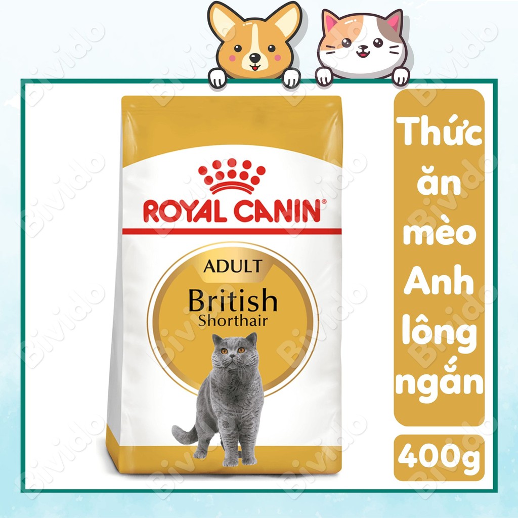 Thức ăn Royal Canin British Shorthair Adult mèo Anh lông ngắn túi 400g - Bivido