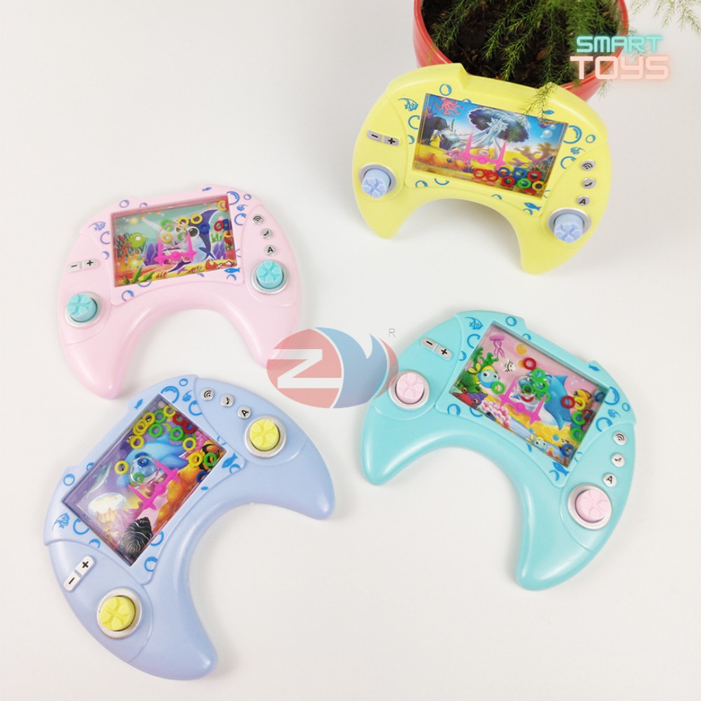 Máy chơi game bắn vòng nước cho bé, đồ chơi tuổi thơ siêu cute, chọn màu random