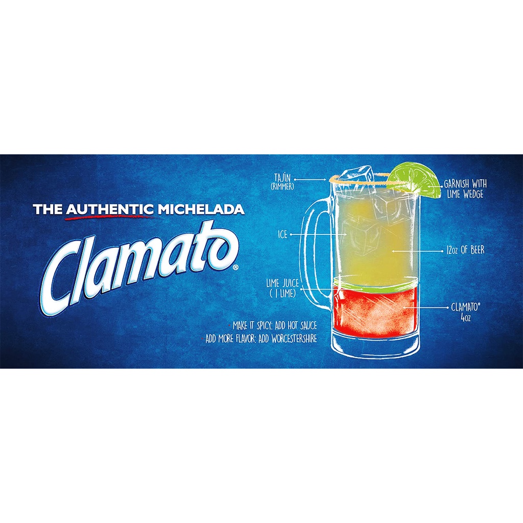 Nước Ép Cà Chua, Nghêu Vị Truyền Thống Clamato Original Tomato Cocktail, Chai 946 mL  32 Fl. Oz.