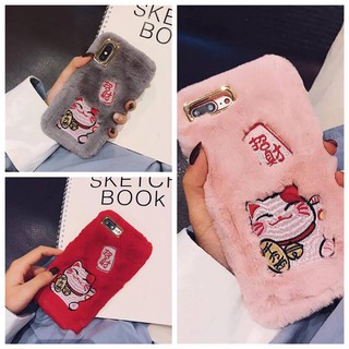 ỐP LÔNG IPHONE MÈO THẦN TÀI CHÀO TẾT