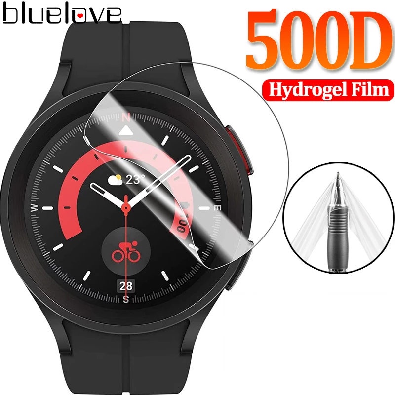 1 Miếng Dán Màn Hình Bằng TPU Hydrogel Mềm Trong Suốt Chống In Dấu Vân Tay Cho Đồng Hồ Thông Minh Samsung Galaxy Watch 5 Pro