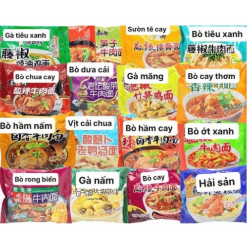 Mì Ăn Liền Khang Sư Phụ Nhiều Hương Vị Mẫu Mới [Sale Toàn Shop]