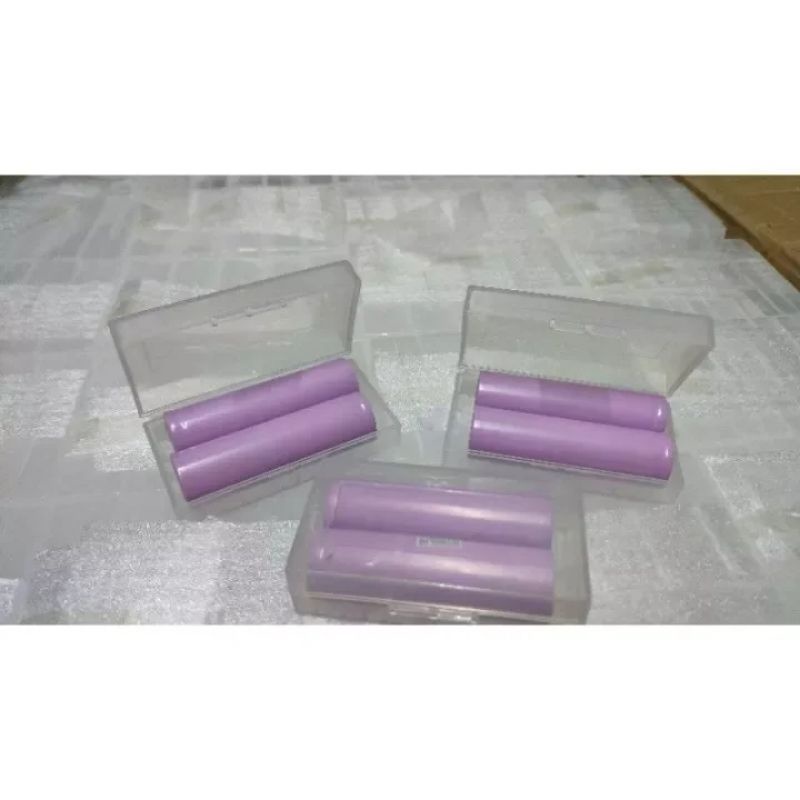 Hộp nhựa đựng pin 18650 loại 2 pin nhựa tốt