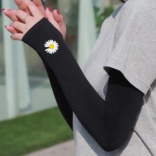 Găng tay chống nắng hoa cúc chất cotton siêu mềm co zãn