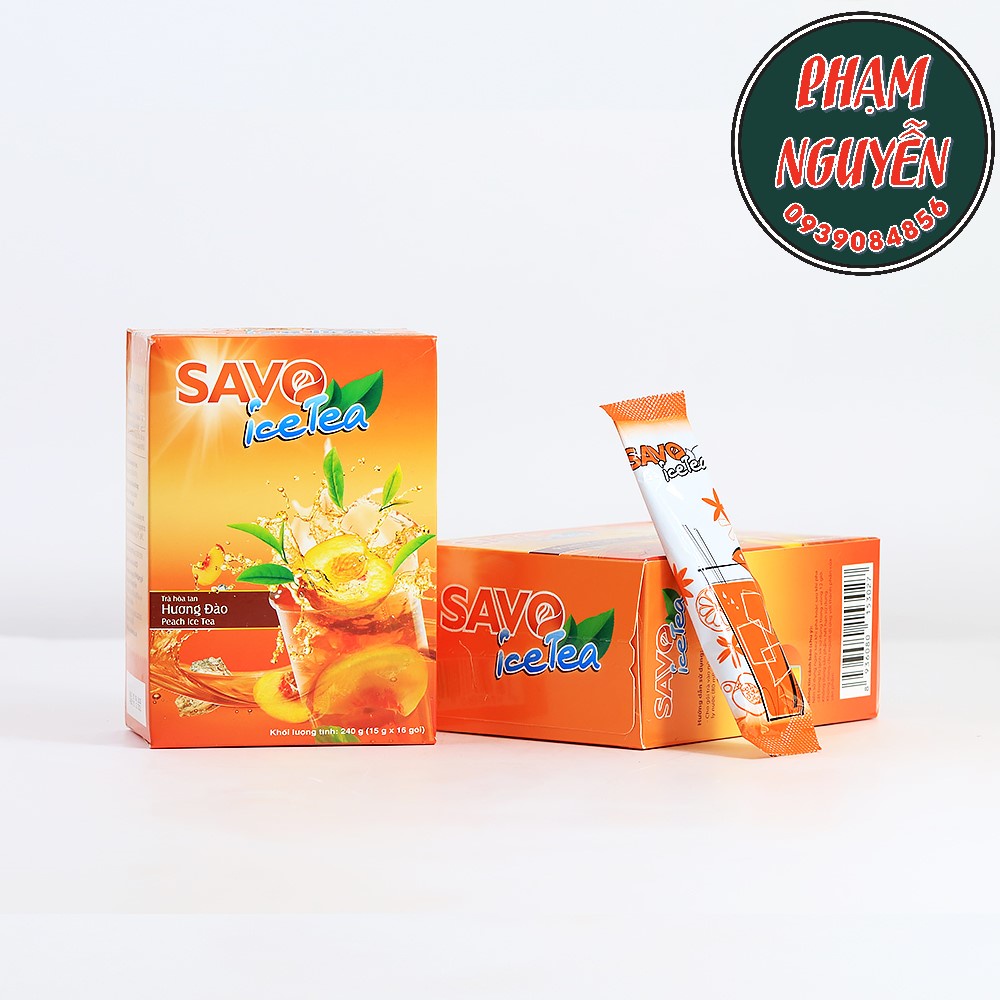 Trà Đào Hòa Tan SAVO