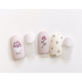 Móng úp thiết kế/ nailbox hoa tím