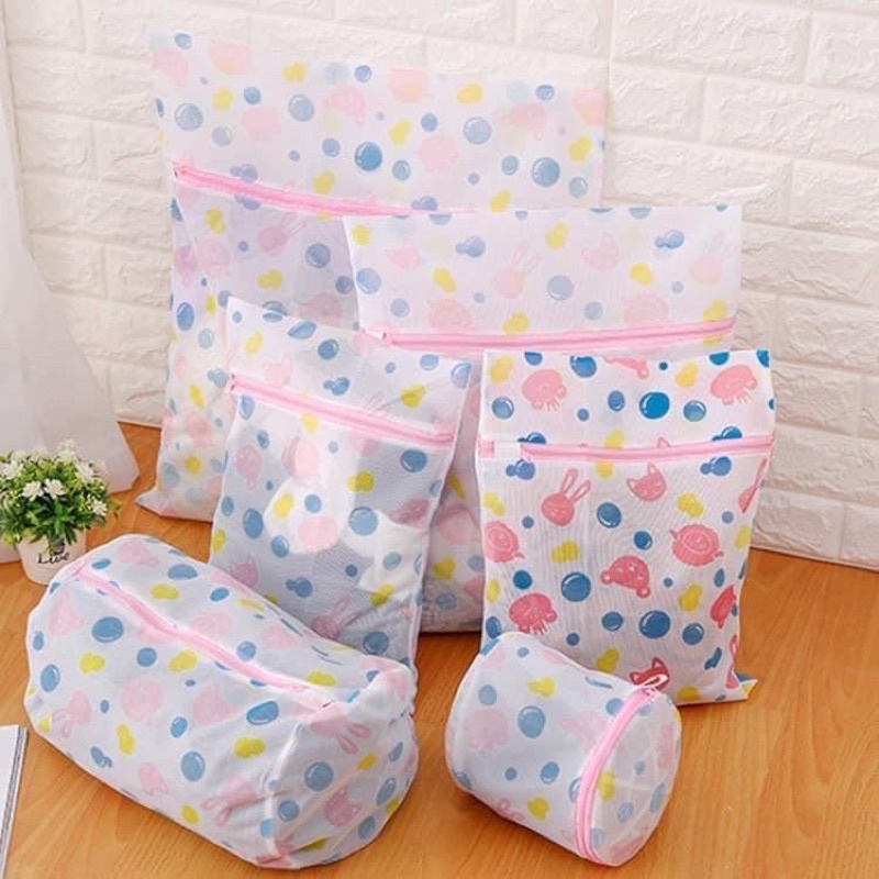 💥💥SÉT TÚI LƯỚI GIẶT ĐỒ 5 CHI TIẾT LOẠI HÌNH HOA