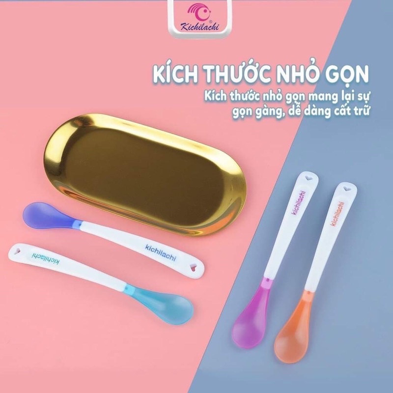[Kichilachi] Thìa báo nóng ăn dặm, an toàn cho bé từ 6 tháng tuổi