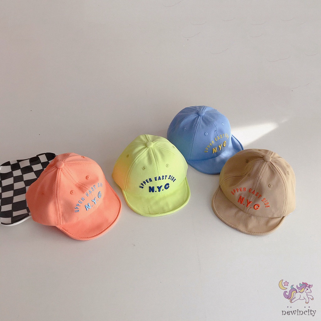 Mũ Lưỡi Trai Thêu Chữ Cái Đơn Giản Phong Cách Hàn Quốc Cho Bé