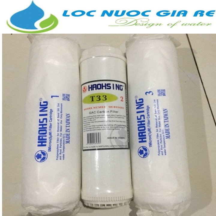 Bộ 3 lõi lọc nước Haohsing - Haosing