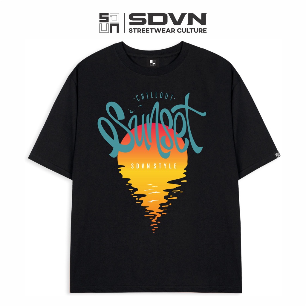 Áo Thun Unisex Nam Nữ Form Rộng SDVN SUNSET