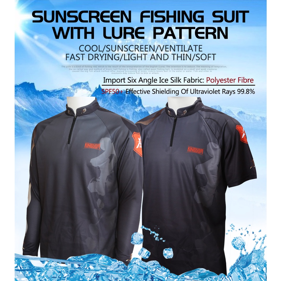 Áo chống nắng/ tia UV KINGDOM nhanh khô thời trang cho nam