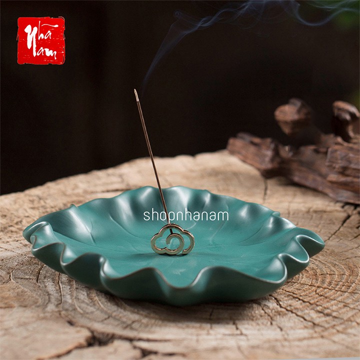 Đế cắm nhang vòng, đặt hương cây hình vòng mây thắp hương để lư trầm phụ kiện thác khói