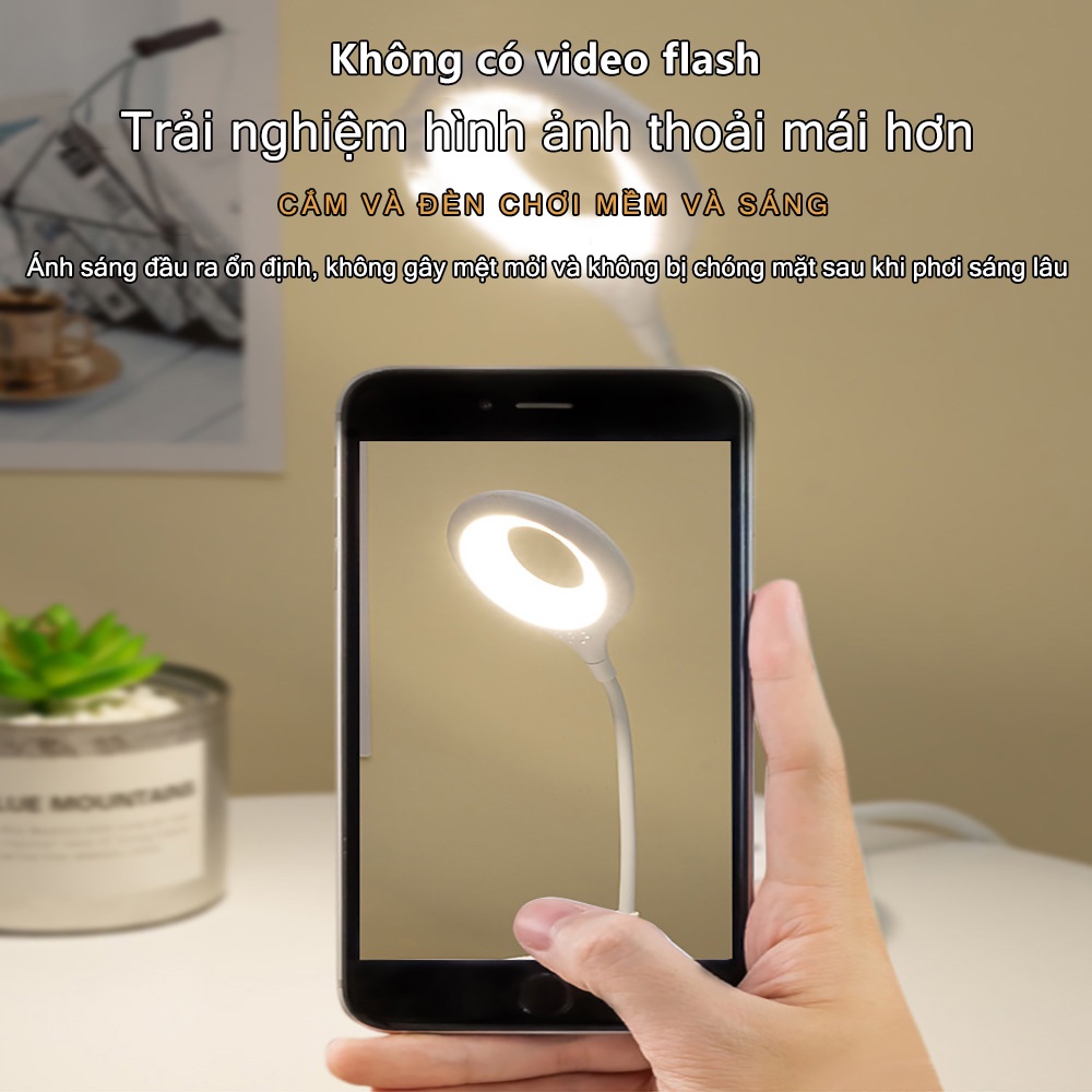 Đèn Led USB Di Động Để Bàn Cho Máy Tính PC Laptop Vòng Nhẫn
