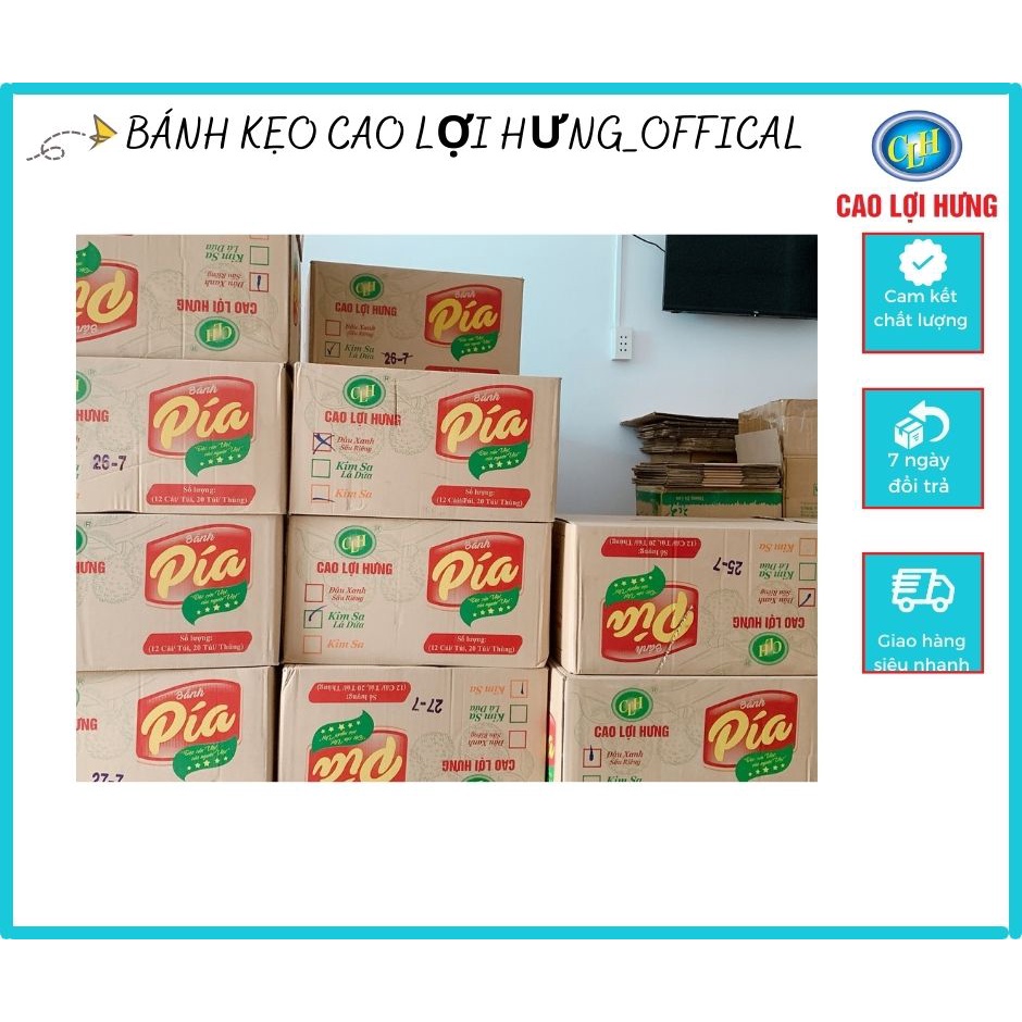 Bánh Pía Kim Sa lá dứa, đậu xanh , sầu riêng trứng muối xây_Bịch/12cái_1 cái 40g, gói lẻ, quà biếu trung thu giá rẻ