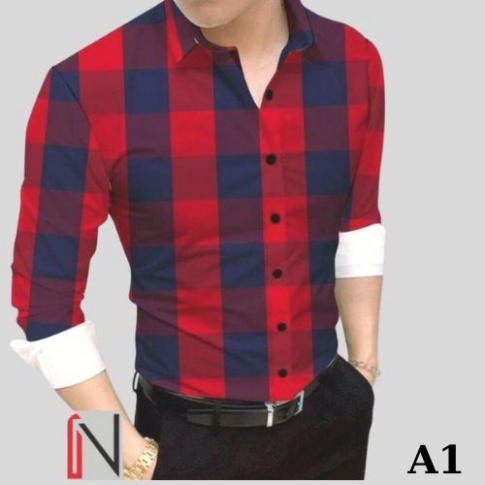 ÁO SƠ MI NAM tay dài BIGSIZE họa tiết Vn_fashion