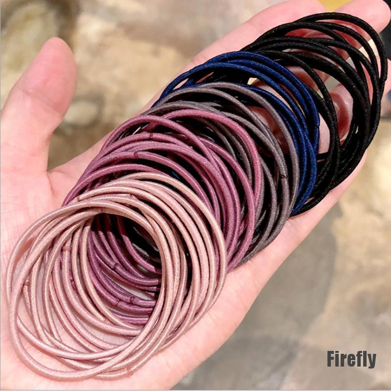 50 Dây thun cột tóc co giãn cho các bạn nữ bé gái