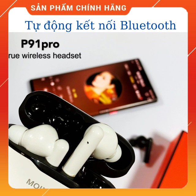 [ BH Chính Hãng 12 Tháng ] Tai Nghe Bluetooth Pro MOIN MAX P91 Tai Nghe Không Dây Iphone Android Tai Nghe Không Dây